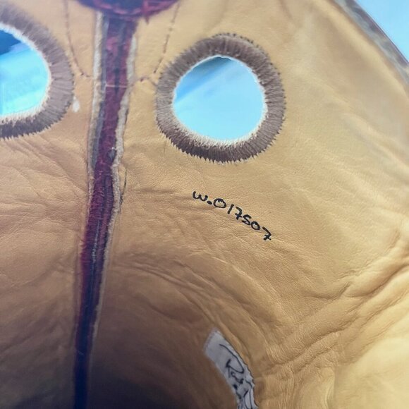 Rod Patrick Womens Knee High Cowboy Boots 6B Brown Red Cowgirl Western Blunt Toe - Picture 10 of 10